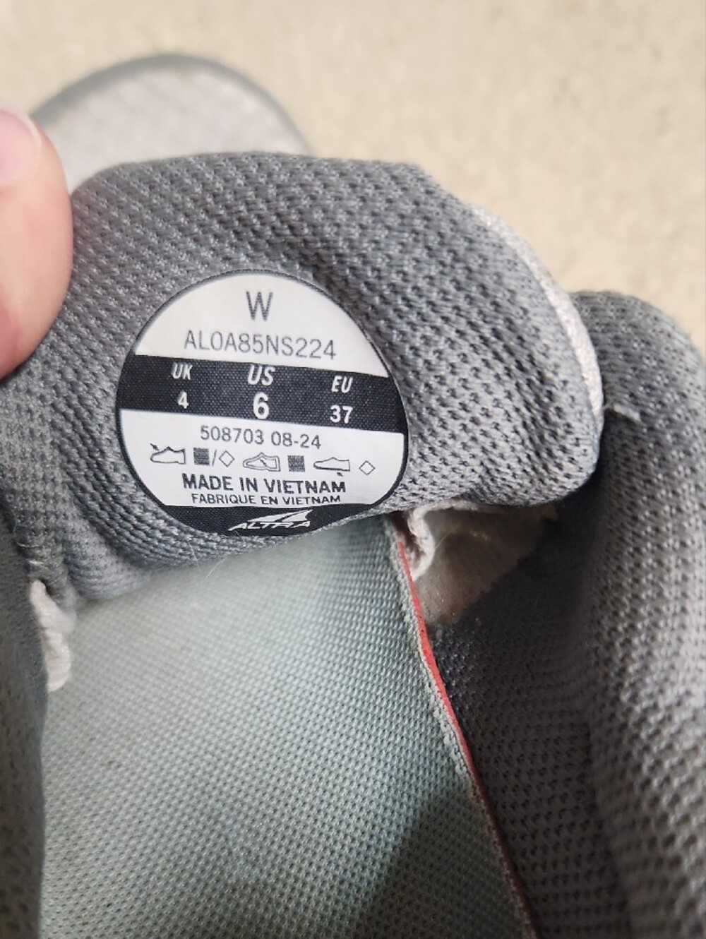 Altra Women's Gray and Navy Trail Running Shoes - Picture 6 of 6